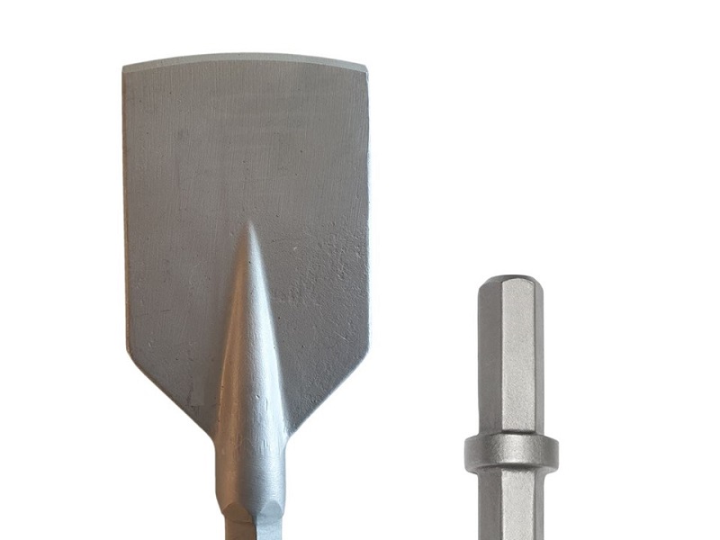 Wide chisel - HEX28x160 - W:125mm L:350mm