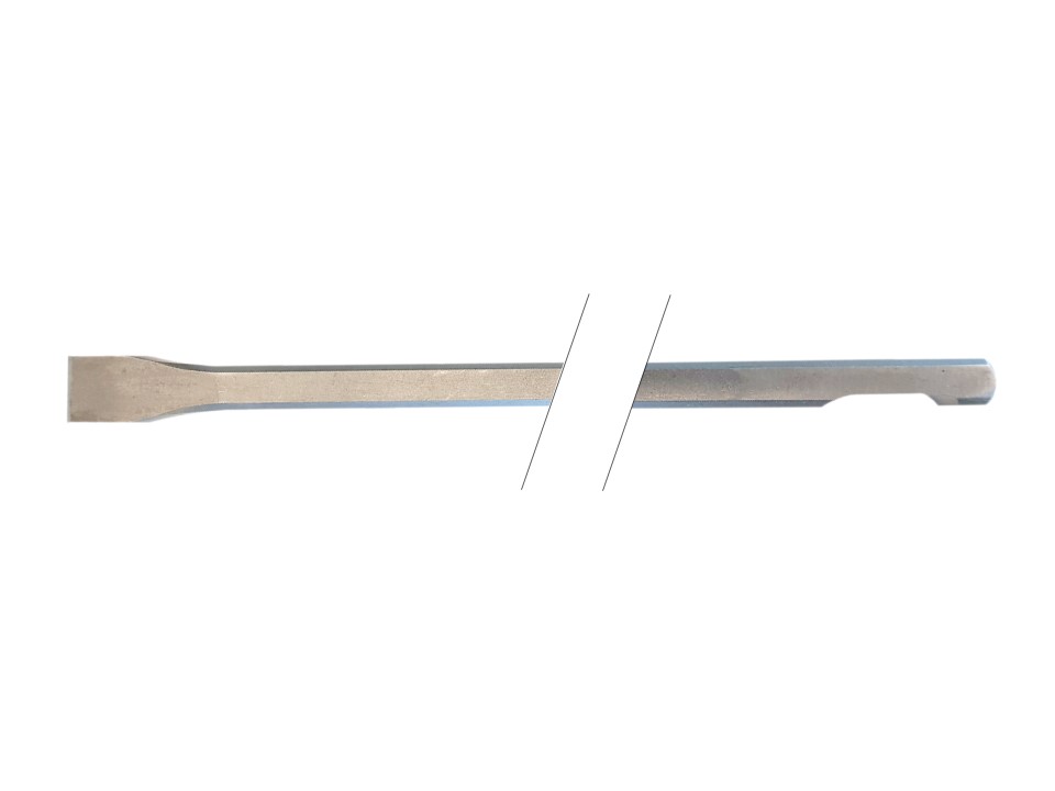 Narrow chisel clearance
